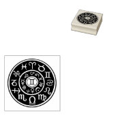 Astrologie Tweeling Ontwerp Rubber Stamp Rubberstempel (Gestempeld)