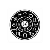 Astrologie Vissen Ontwerp Rubber Stamp Rubberstempel (Afrduk)
