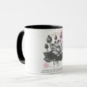 Astrologie/Vissen sterrenbeeld Bloem Lotus Mok (Voorkant links)