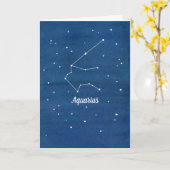 Astrologie Waterman Gelukkige Verjaardag Vriend Kaart (Gele Bloem)