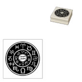 Astrologie Waterman Zodiac Design Stamp Rubberstempel (Gestempeld)