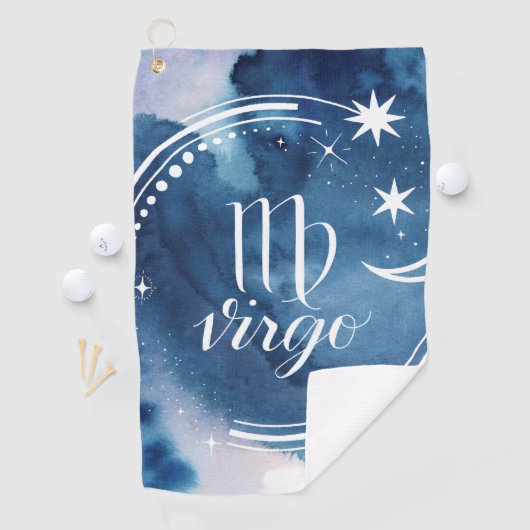 Astrologie waterverf - Virgo Golfhanddoek (Insitu)