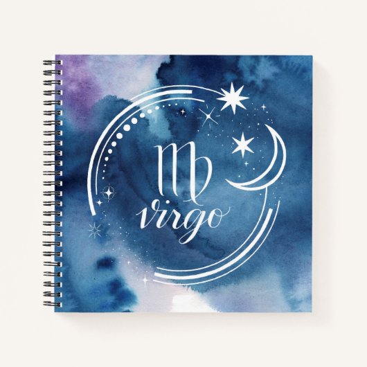 Astrologie waterverf - Virgo Notitieboek (Voorkant)