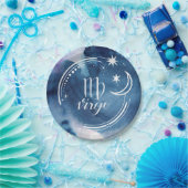 Astrologie waterverf - Virgo Papieren Bordje (Feest)