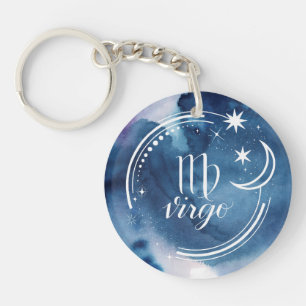 Astrologie waterverf - Virgo Sleutelhanger