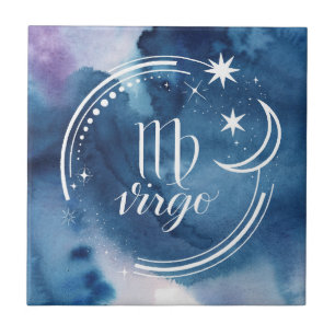 Astrologie waterverf - Virgo Tegeltje