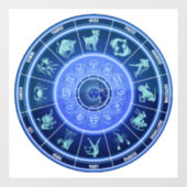 Astrologie wiel sticker (Vel)