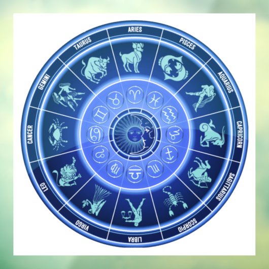 Astrologie wiel sticker (Vel 3)