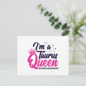 Astrologie Zodiac April & Mei Verjaardag Stier Kon Briefkaart (Staand voorkant)