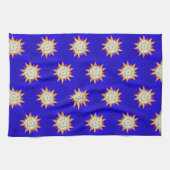 Astrologie Zodiac Blue Cuisine Serviette main (Horizontal)