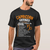 Astrologie Zodiac Sign. Capricorn T-shirt (Voorkant)