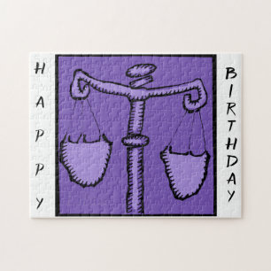 Astrologie Zodiac Weegtekening Birthday Puzzle Legpuzzel