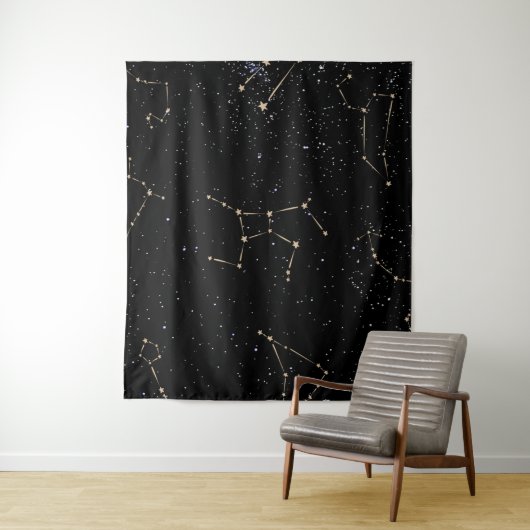 Astrologie Zodiac Wheel Star Sign  Wandkleed (In situ)