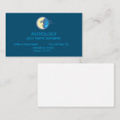 Astrologie zodiaque Lune et étoiles Carte de visit (Devant / Derrière)
