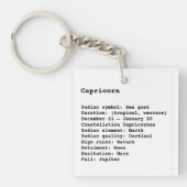 Astrologie zwart wit sleutelhanger (Voorkant)