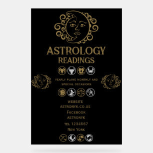 astrologielezen acryl bord