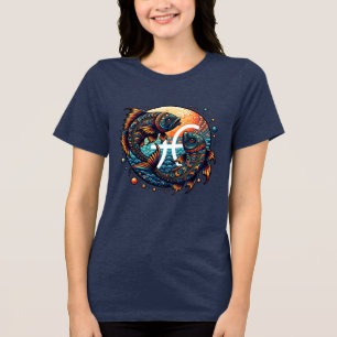 Astrologisch horoscoopteken Vissen Zodiac Tri-Blend Shirt