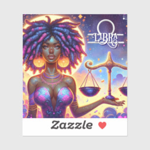 Astrologisch horoscoopteken Weegschaal Zodiac Sticker