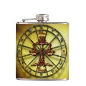 Astrologisch ontwerp van de Weegdierentuin Heupfles (Voorkant)