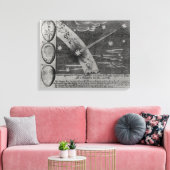 Astrologisch schema van de komeet canvas afdruk (Insitu (Woonkamer))