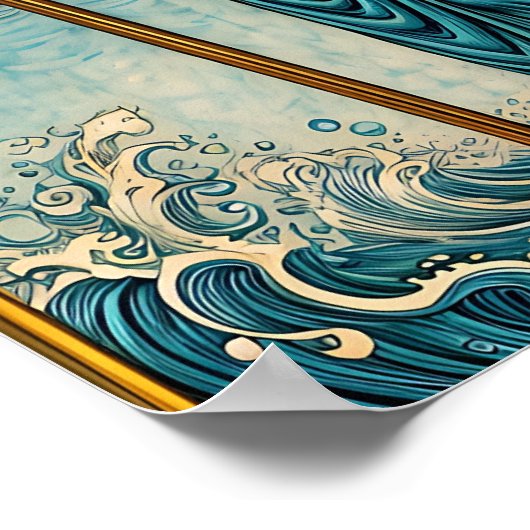 astrologisch signaal voor Aquarius Poster (Hoek)