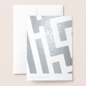 Astrologisch teken Boogschutter Zilver Custom Text Folie Kaarten (Met envelop)