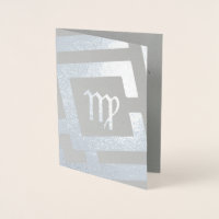 Astrologisch teken Maagd Zilver Decor Aangepaste t