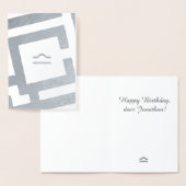 Astrologisch teken Weegschaal Zilver Decor Aangepa Folie Kaarten (Display)