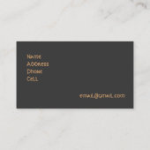 Astrologisch Visitekaartje (Achterkant)