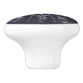 astrologische cirkel keramische knop (Zijkant)