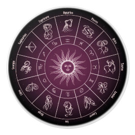 astrologische cirkel keramische knop