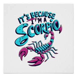 Astrologische Schorpioen Vibe Oude Zodiak Teken Perfect Poster