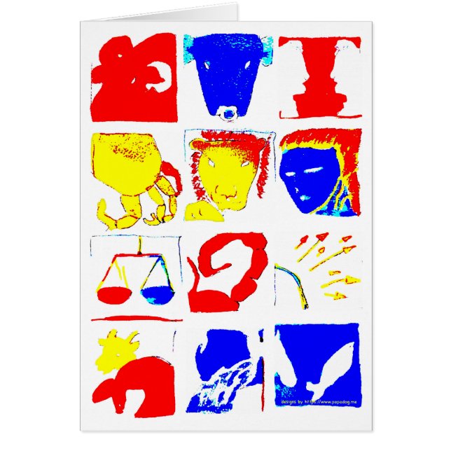 Astrologische Symbolen-kaart (Voorkant)