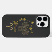 Astrologisches Sternzeichen Widder - Gold iPhone Hoesje (Achterkant horizontaal)