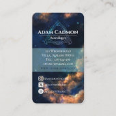 Astrologue céleste cosmique Carte de visite artist (Devant)