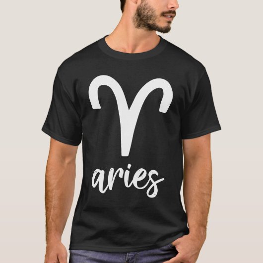 Astrology Aries Zodiac T-shirt (Voorkant)