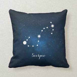 Astrology Blue Nebula Scorpio Zodiac Sign Kussen
