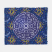 Astrology Chart Fleece Blanket (Voorkant (Horizontaal))