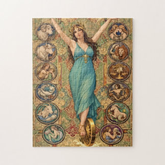 Astrology Goddess Art Nouveau Poster – Zodiac  Legpuzzel