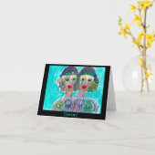 Astrology Horoscope Gemini Kaart (Gele Bloem)