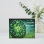 Astrology Pisces Horoscope Personalize Message Aankondigingskaart (Staand voorkant)