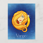Astrology Sign Virgo Briefkaart (Voorkant)