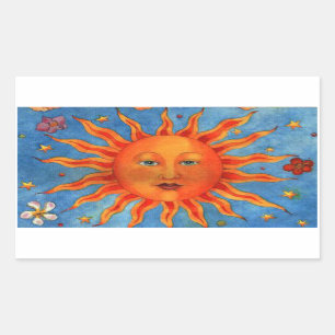 Astrology Sun Rechthoekige Sticker