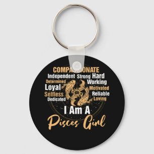 Astrology Zodiac sign as a Pisces Girl Sleutelhanger
