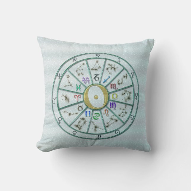 Astrology Zodiac Wheel +gift Kussen (Voorkant)