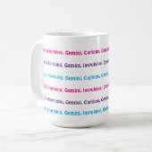 AstroloME Gemini Mug café (Devant gauche)