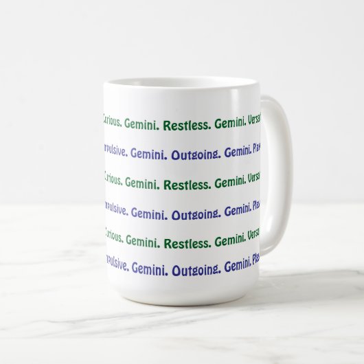 AstroloME Gemini Mug café (Devant droit)