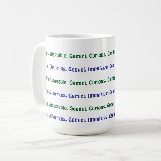 AstroloME Gemini Mug café (Devant gauche)
