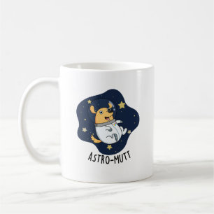 Astromutt Grappige Hond Astronaut Pun Koffiemok