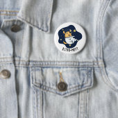 Astromutt Grappige Hond Astronaut Pun Ronde Button 5,7 Cm (In situ)